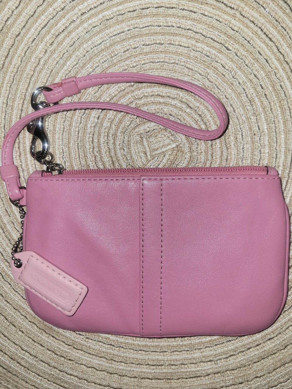 Coach Pink Soho Leather Wristlet Pouch with Tag - Picture 2 of 4
